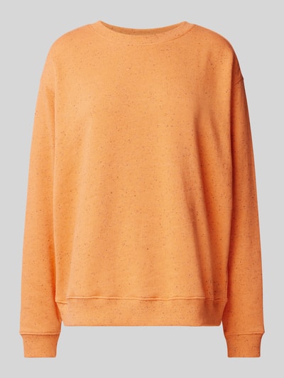 Jake*s Casual Oversized Sweatshirt mit Allover-Muster Apricot 2