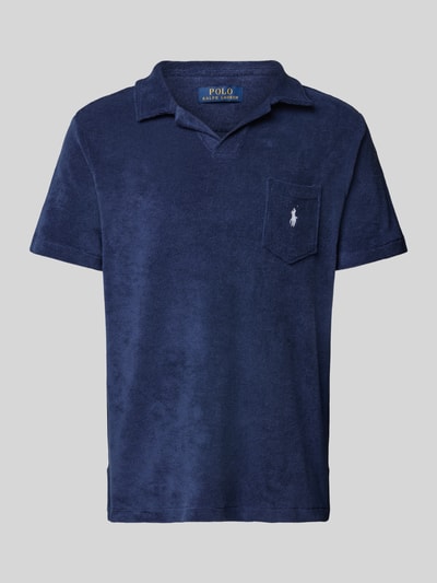 Polo Ralph Lauren Regular fit poloshirt met borstzak, model 'JOHNNY' Marineblauw - 2