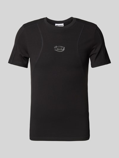 REVIEW T-Shirt mit Label-Print Black 2