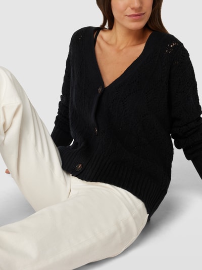 Christian Berg Woman Cardigan in gebreide look Zwart - 3