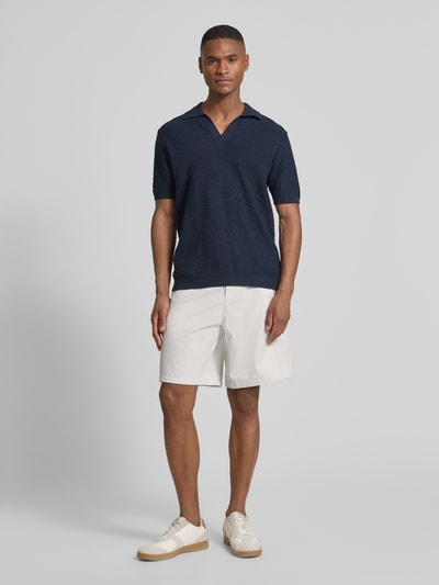 Tom Tailor Denim Loose fit korte broek in crêpelook Lichtgrijs - 1