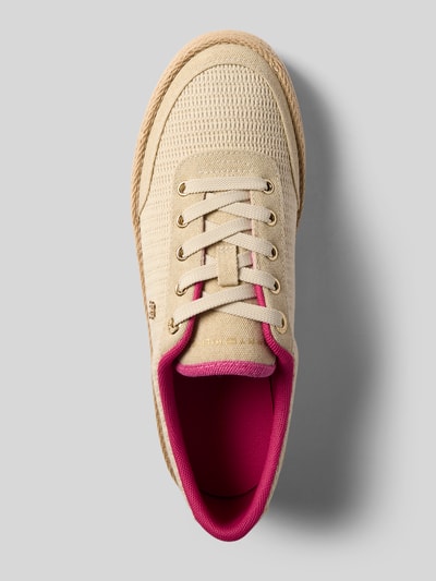 Tommy Hilfiger Low-top-sneakers van katoen Beige - 3