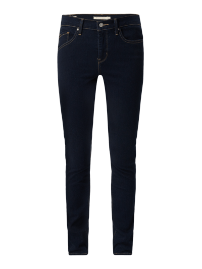 Levi's® 300 Jeansy w odcieniu Rinsed Washed o kroju skinny fit Ciemnoniebieski 2