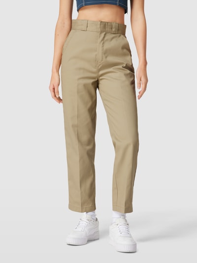 Dickies Korte stoffen broek met labeldetail, model 'THE PHOENIX' Beige - 4