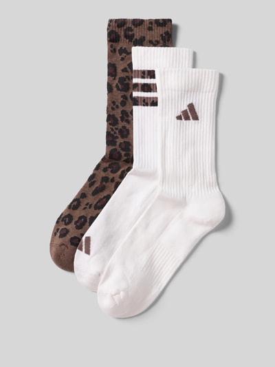 Produktfoto, Socken im Animal-Look im 3er-Pack von adidas Sportswear aus Baumwoll-Mix mit Stretch-Anteil, körpernahe Passform, Animal-Look