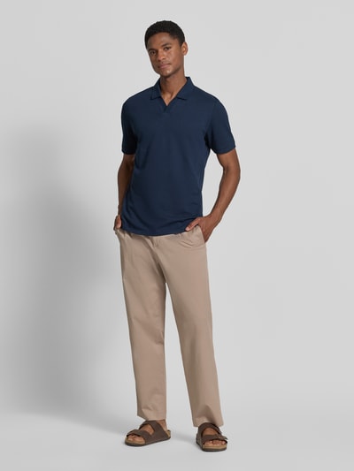 s.Oliver RED LABEL Regular Fit Poloshirt aus Baumwoll-Mix Marine 1