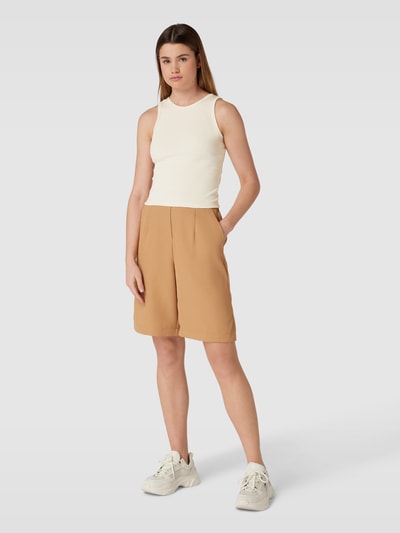 REVIEW Tanktop in riblook Beige - 1
