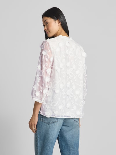 JOOP! Relaxed Fit Bluse mit 3/4-Arm Modell 'Belle' Offwhite 5