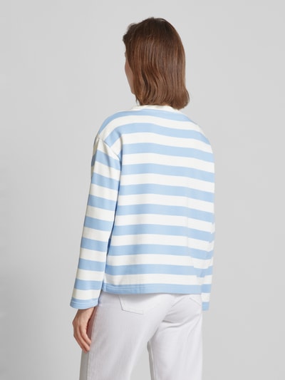 Tom Tailor Sweatshirt mit Streifenmuster Hellblau 5