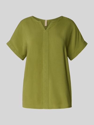 Soyaconcept Blusenshirt mit V-Ausschnitt Modell 'Radia' Khaki 2