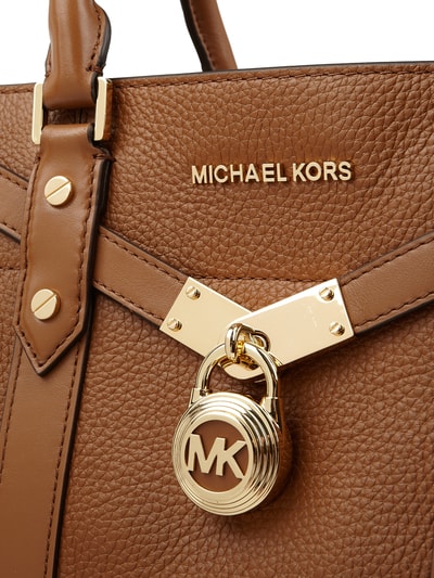 MICHAEL Michael Kors Torebka skórzana z aplikacją z logo  Koniakowy 2