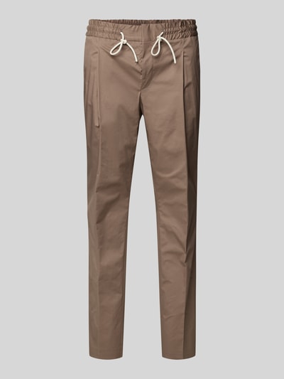 HUGO Regular Fit Schmale Hose aus Baumwoll-Mix Modell 'GETLIN' Hellbraun 2