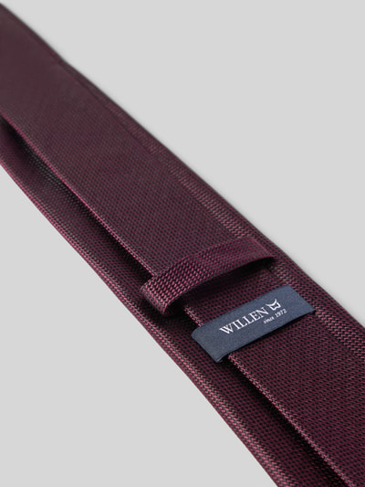 Willen Krawatte aus reiner Seide Bordeaux 3