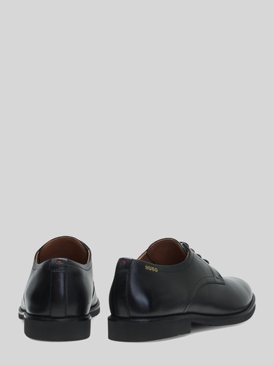 HUGO Buty sznurowane z naturalnej skóry bydlęcej model 'Ginsby_derb_lt' Czarny 3