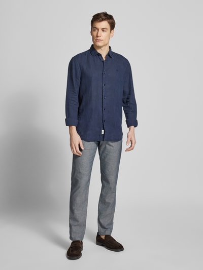 JOOP! Jeans Chinosy o kroju modern fit ze szlufkami na pasek model ‘Matthew’ Granatowy 1