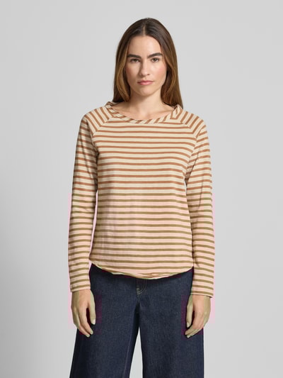 Smith and Soul Bluzka z długim rękawem z dekoltem okrągłym Piaskowy 4