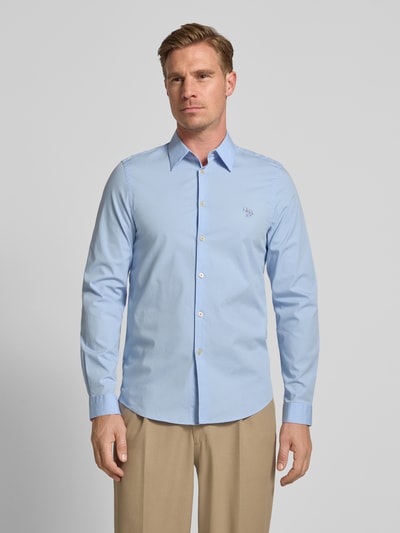 PAUL SMITH Tailored Fit Freizeithemd mit Kentkragen Hellblau 4
