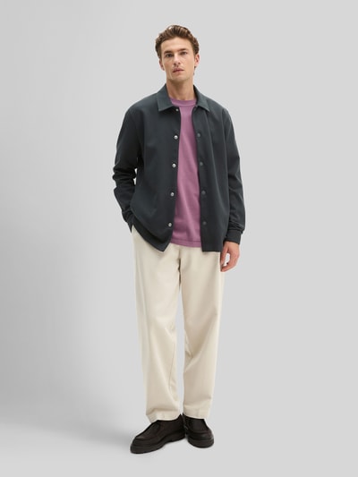 Marc O'Polo Regular Fit Hemdjacke aus Baumwoll-Mix Marine 1