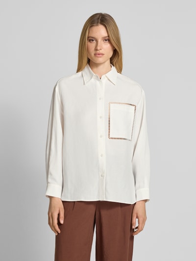MOS MOSH Bluzka o kroju regular fit z kieszenią na piersi model ‘Jova Alexis’ Écru 4