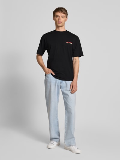 REVIEW T-Shirt mit Label-Print Black 1