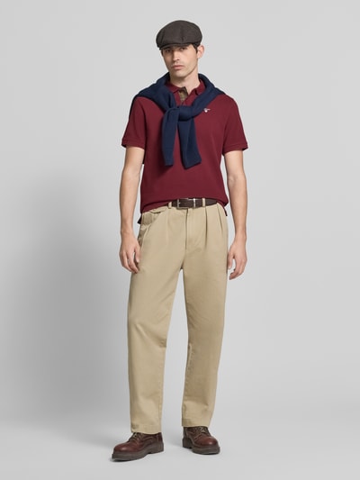 Barbour Regular Fit poloshirt van puur katoen Kersenrood - 1
