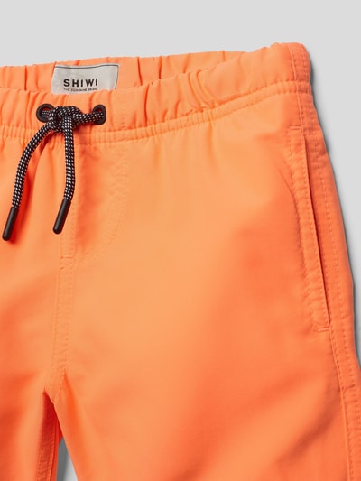 Shiwi Badehose mit Label-Patch Modell 'MIKE' Orange 2