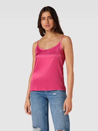 Jake*s Collection Top mit Spaghettiträgern Fuchsia 4