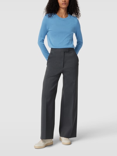 BOSS Longsleeve van hoogwaardige scheerwol, model 'FEGANAS' Bleu - 1