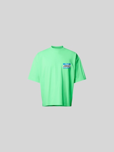 VETEMENTS Loose Fit T-Shirt aus reiner Baumwolle Neon Gruen 2
