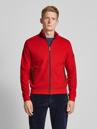 bugatti Sweatjacke mit Stehkragen Rot 4