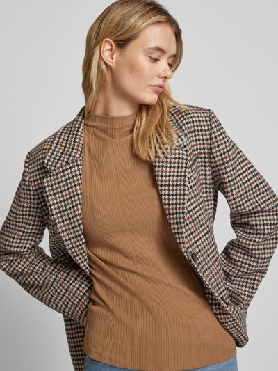 Christian Berg Woman Selection Shirt met lange mouwen en opstaande kraag Camel - 3