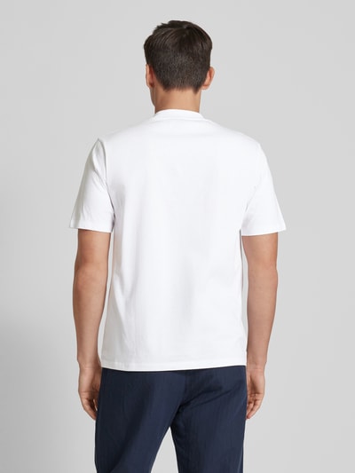 ROTHOLZ T-shirt z golfem model ‘Big Collar’ Złamany biały 5