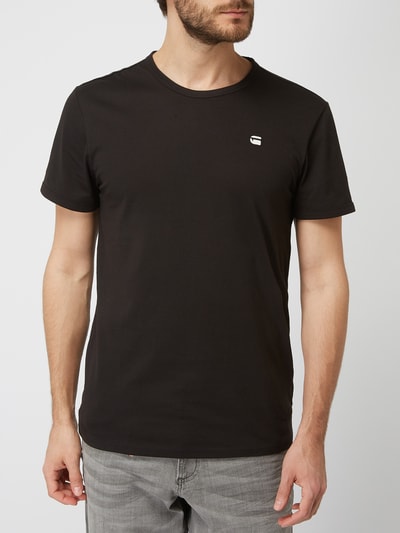 G-Star Raw T-shirt met melangelook Zwart - 4