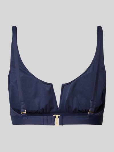 Lauren Ralph Lauren Bikinitop met V-hals, model 'BEACH CLUB' Donkerblauw - 3