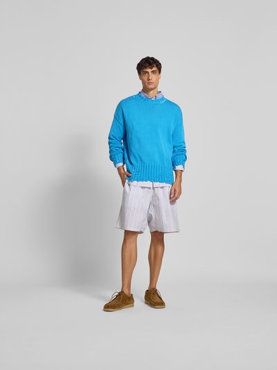 Marni Pullover in Strick-Optik im Used-Look Sky 1
