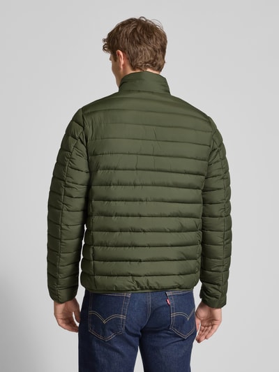 SAVE THE DUCK Gewatteerd jack met tweewegsritssluiting, model 'ERION' Olijfgroen - 5