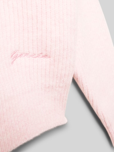 Garcia Strickpullover mit gerippten Abschlüsse Rosa 2