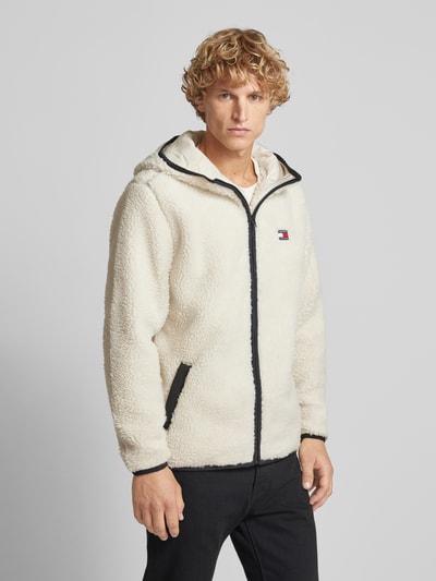 Tommy Jeans Sherpa Jacket mit Label-Patch Beige 4