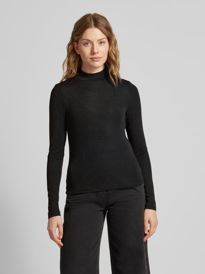 Jake*s Casual Longsleeve mit Stehkragen Kirsche 4