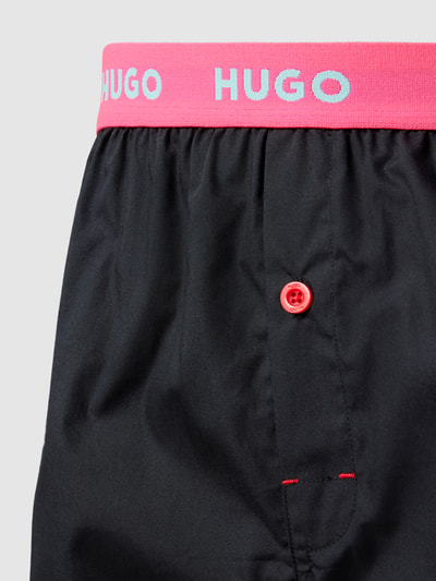 HUGO CLASSIFICATION Boxershorts mit elastischem Label-Bund im 3er-Pack Black 2