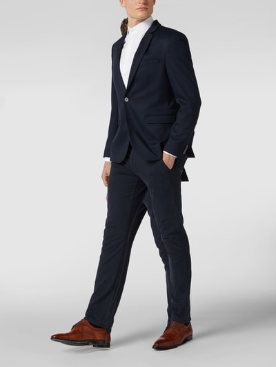 Jake*s Slim Fit Businesshemd aus Twill Weiss 1