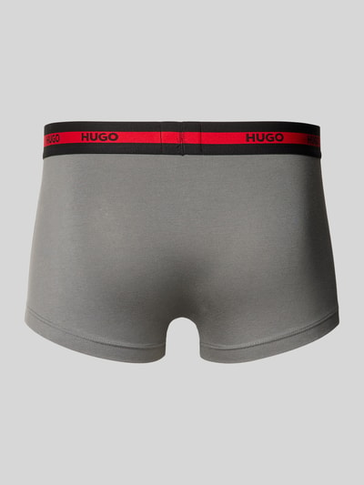 HUGO Trunks mit elastischem Label-Bund im 3er-Pack Rot 3