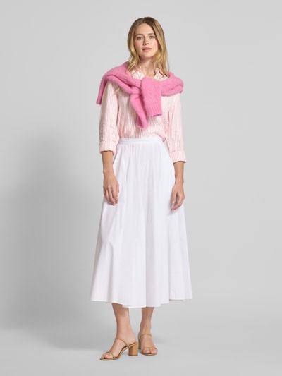 Gant Regular Fit Leinenhemdbluse mit Logo-Stitching Pink 1