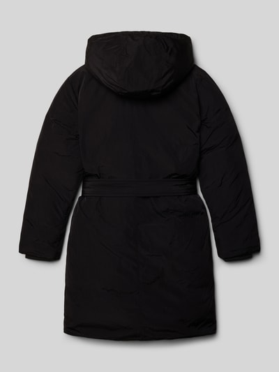 Calvin Klein Jeans Regular Fit Kurzmantel mit Logo-Stitching Modell 'Belted' Black 3