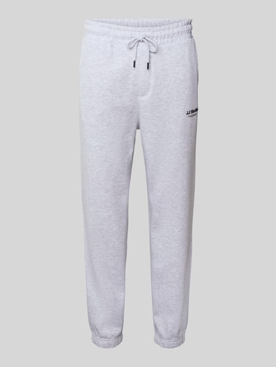 Jack & Jones Regular Fit Sweatpants mit elastischen Bund Modell 'KANE' Hellgrau Melange 2