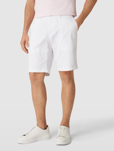 Tommy Hilfiger Chino-Shorts mit französischen Eingrifftaschen Modell 'HARLEM' Weiss 4