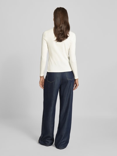 Christian Berg Woman Longsleeve mit Stehkragen Offwhite 5