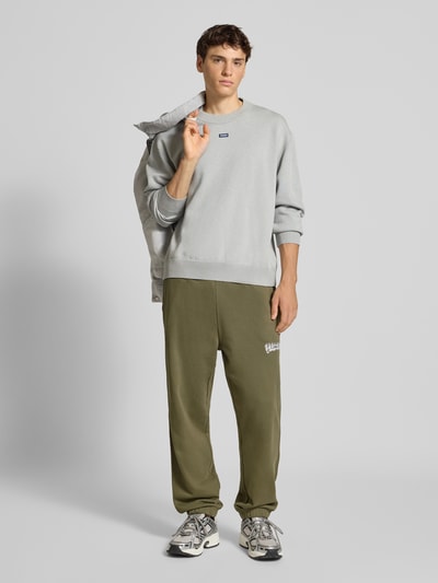 Hugo Blue Loose Fit Jogginghose aus reiner Baumwolle Modell 'NYROTRO' Oliv 1