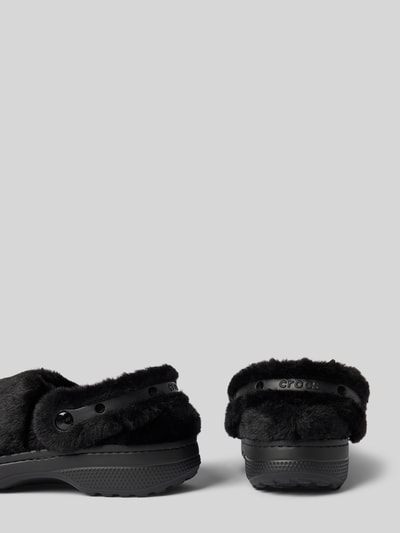 Crocs Slides mit Kunstfell Black 2