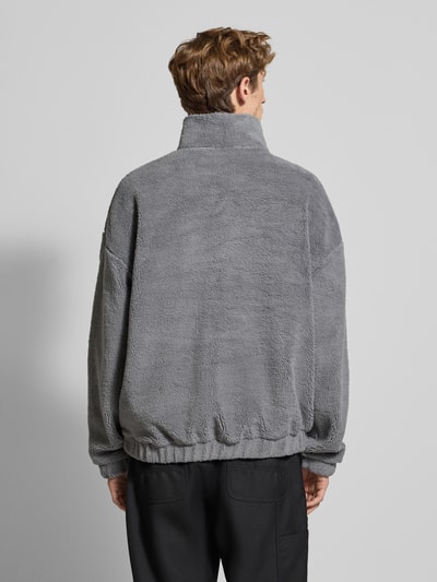Pegador Fleecepullover mit Troyer-Kragen Modell 'Puka' Mittelgrau Melange 5